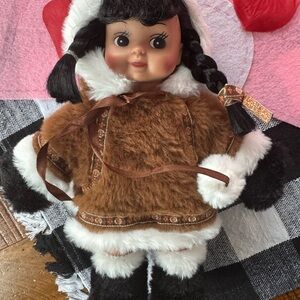 Brown and White Action Figure with Distinctive Features